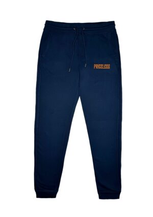 Priceless Letter Joggers Navy x Orange